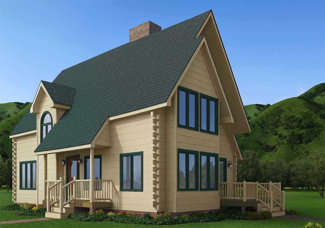 Log Home Exterior - Barclay