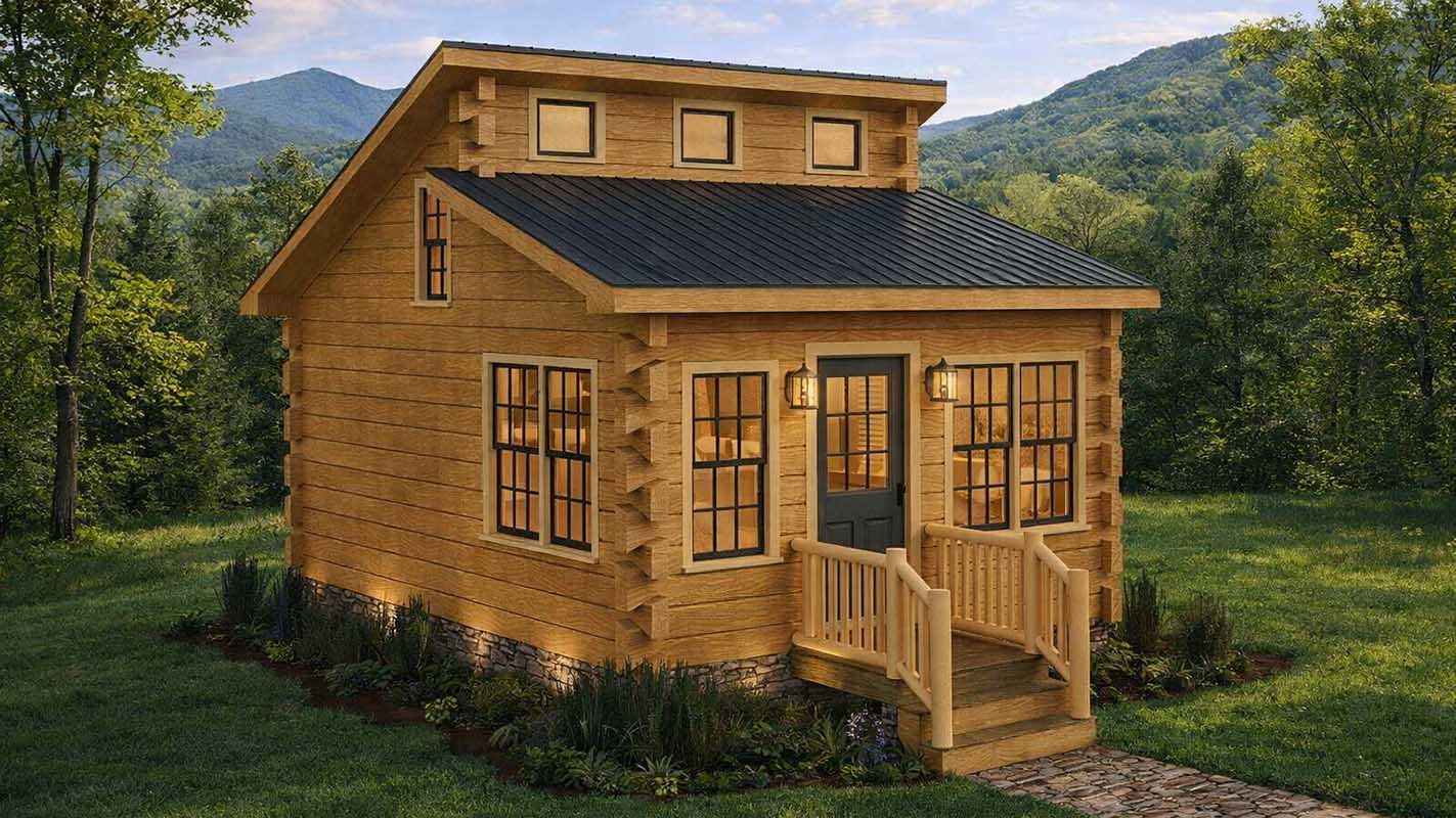 Log Home Exterior - Buckcreek