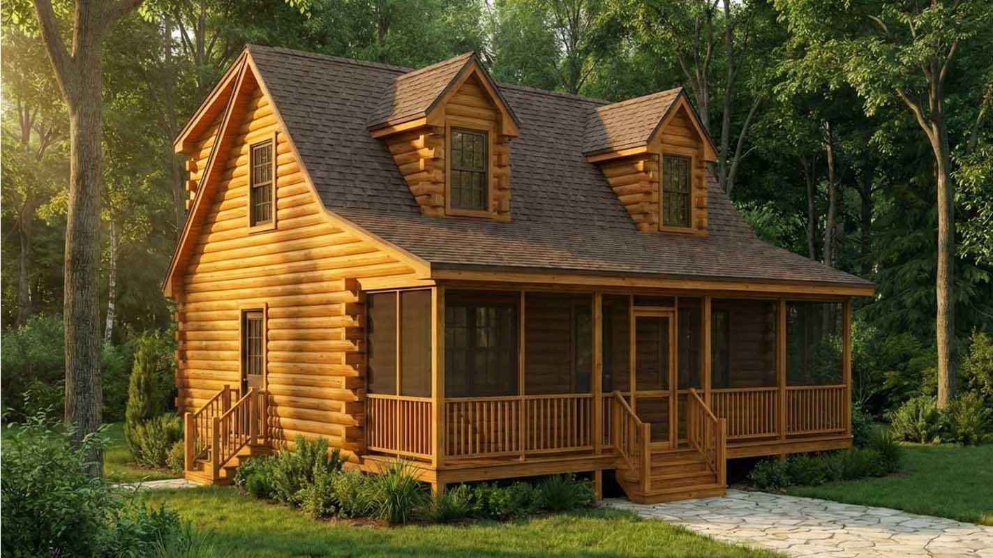 Log Home Exterior Layout - Clearwater