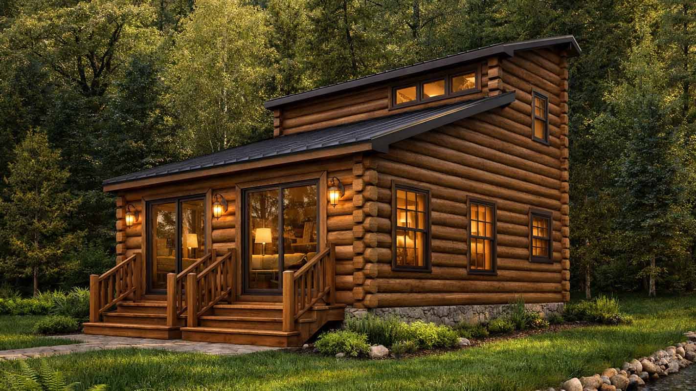 Log Home Exterior - Hiddenvalley
