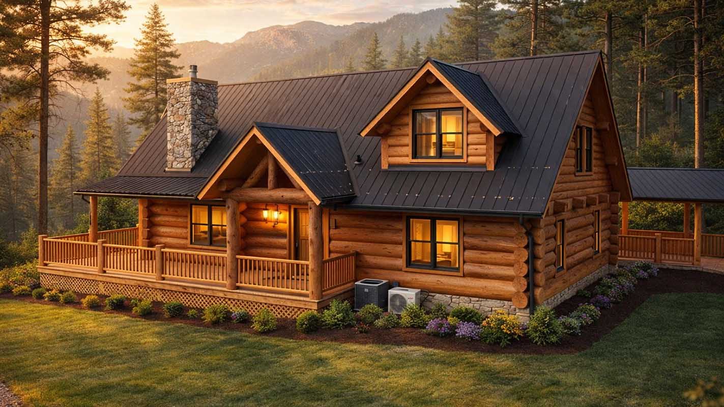Log Home Exterior - Indianlake