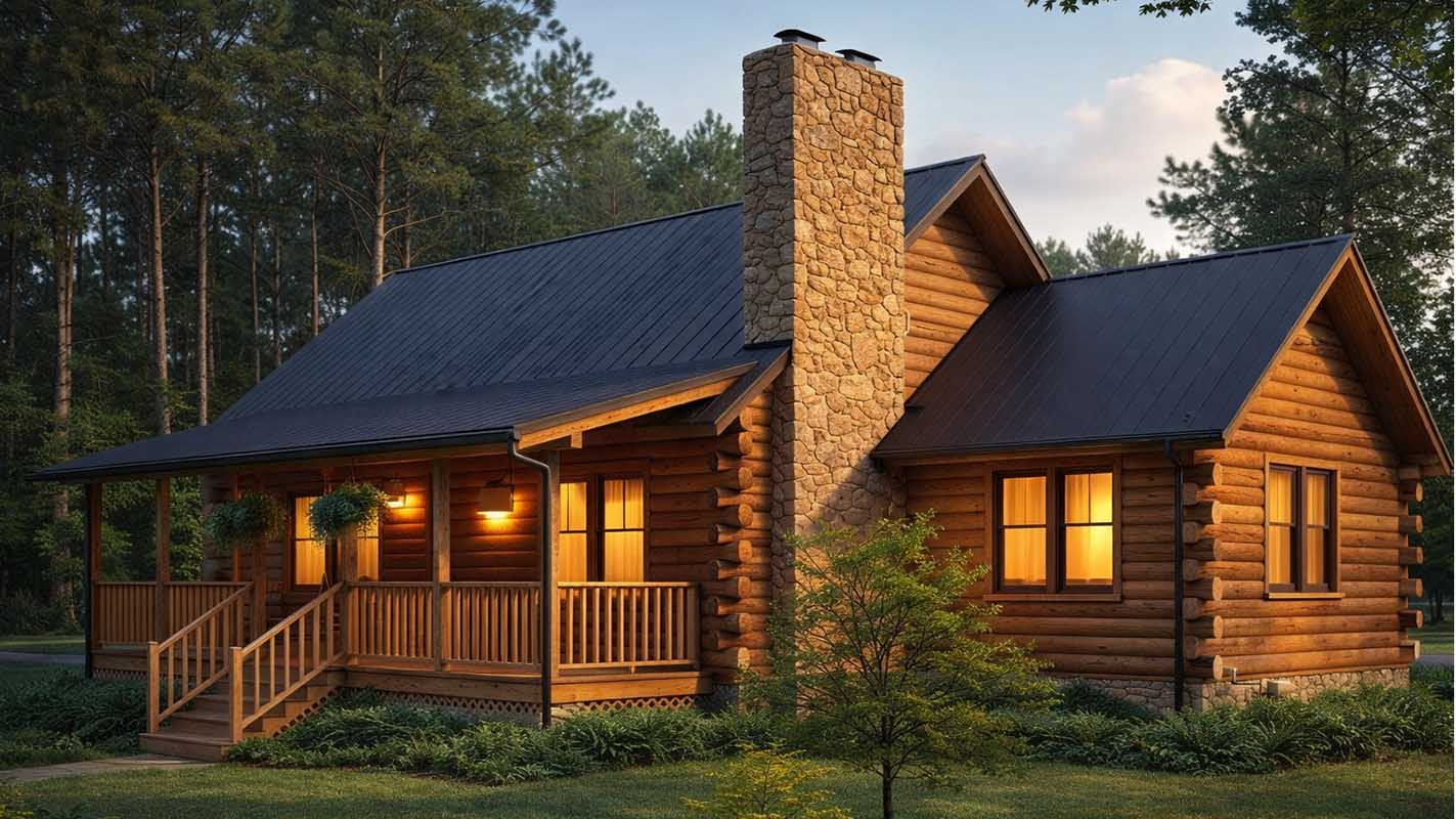Log Home Exterior - Rosehill