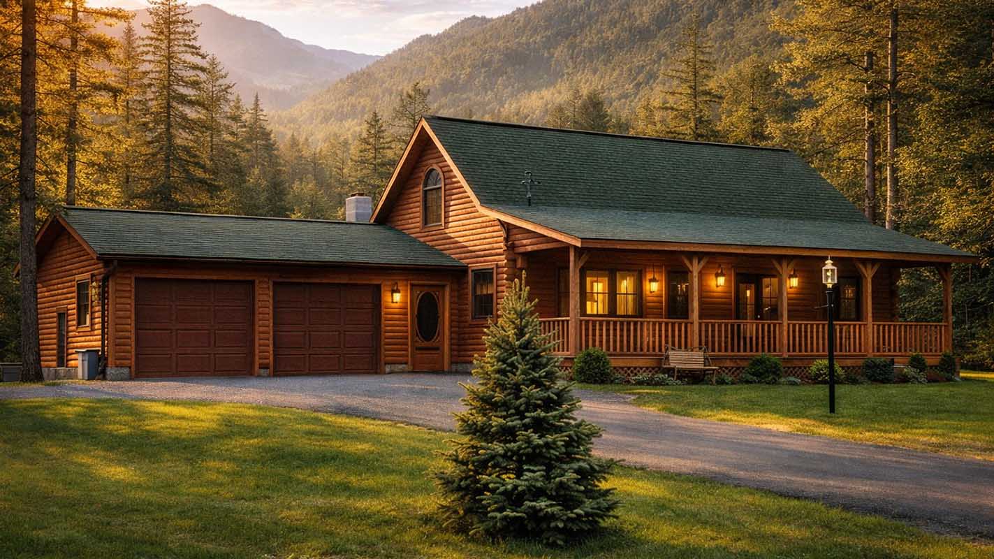 Log Home Exterior - Springfield